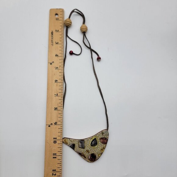 Beautiful New Handcrafted Artisan Made Necklace‎ Signed K Trost 2014 - Picture 7 of 9